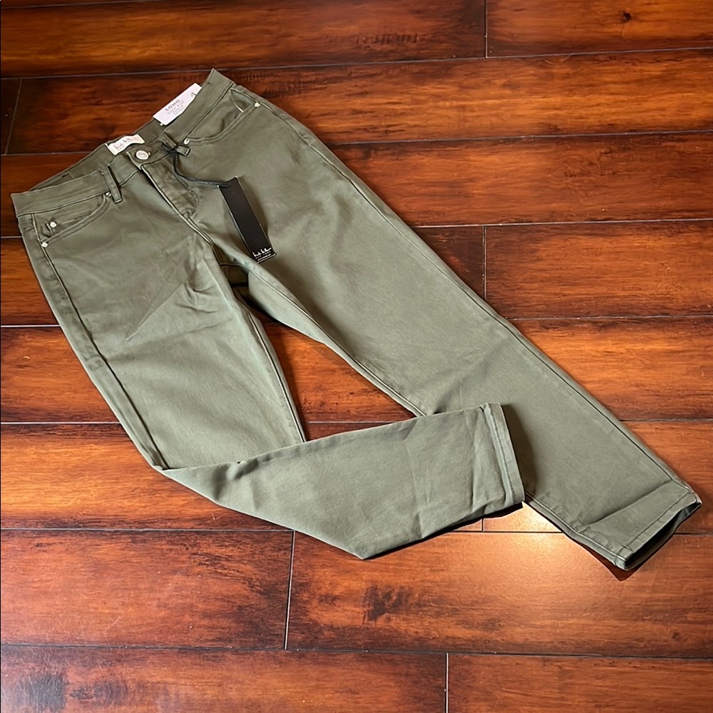 Nicole by Nicole Miller Olive Skinny Jeans